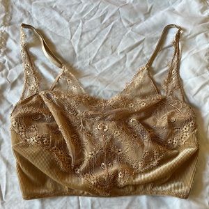 Urban Outfitters nude/tan colored lace bralette